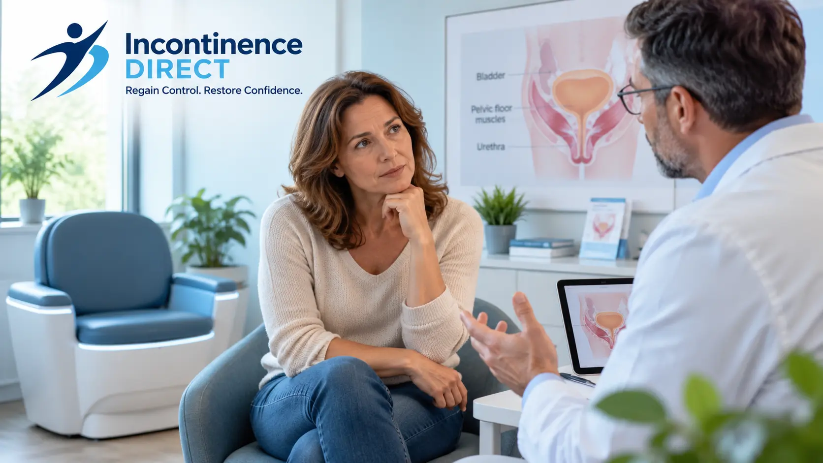 Pelvic Health Consultation in a Modern Clinic incontinence direct Coventry